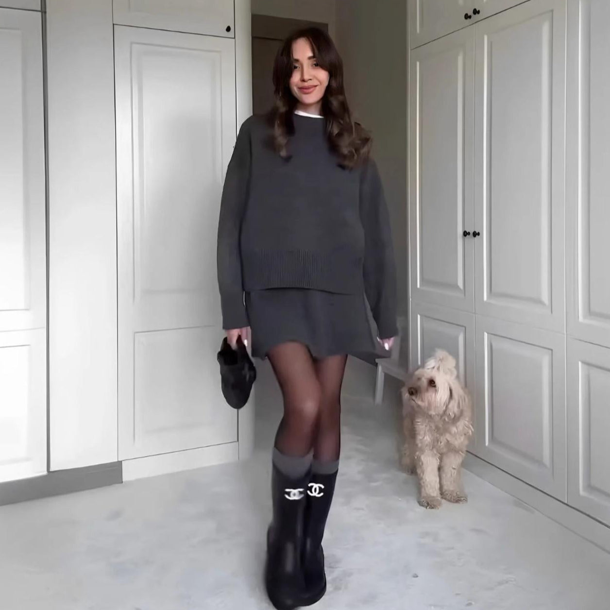 Ellora | Luxe Chic Sweater Skirt Ensemble