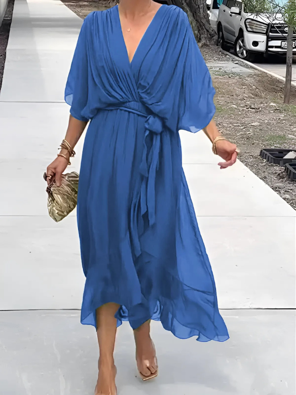 Serafine | Flowy V-Neck Maxi Dress