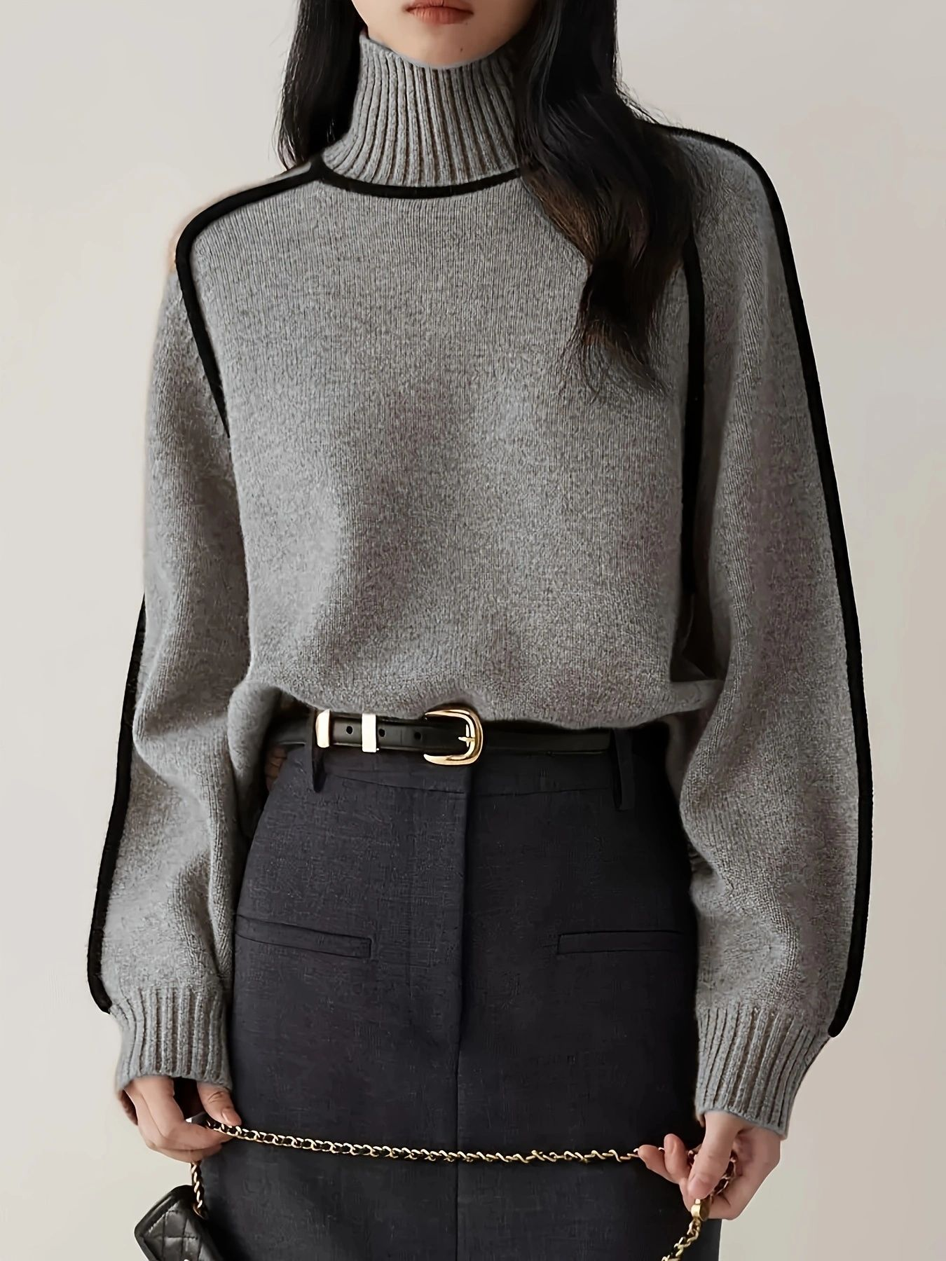 Amedea | Luxe Ribbed Turtleneck Sweater
