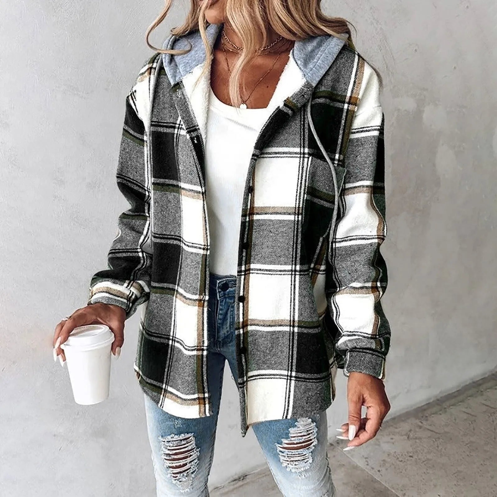 Veronica - Cozy Plaid Jacket