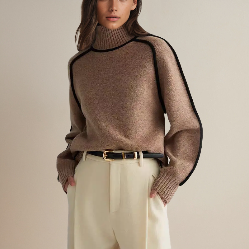 Amedea | Luxe Ribbed Turtleneck Sweater