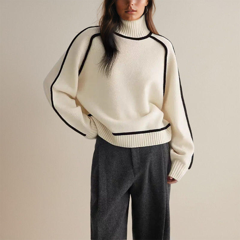 Amedea | Luxe Ribbed Turtleneck Sweater
