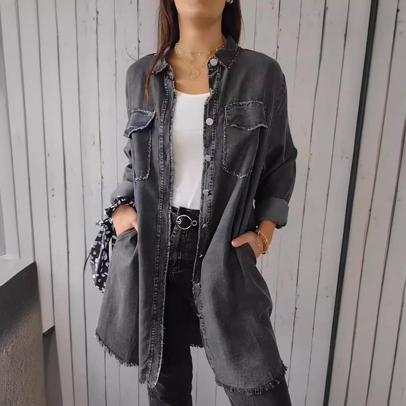 Devara | Casual Loose Denim Shirt