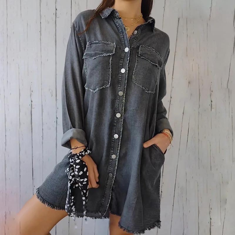 Devara | Casual Loose Denim Shirt