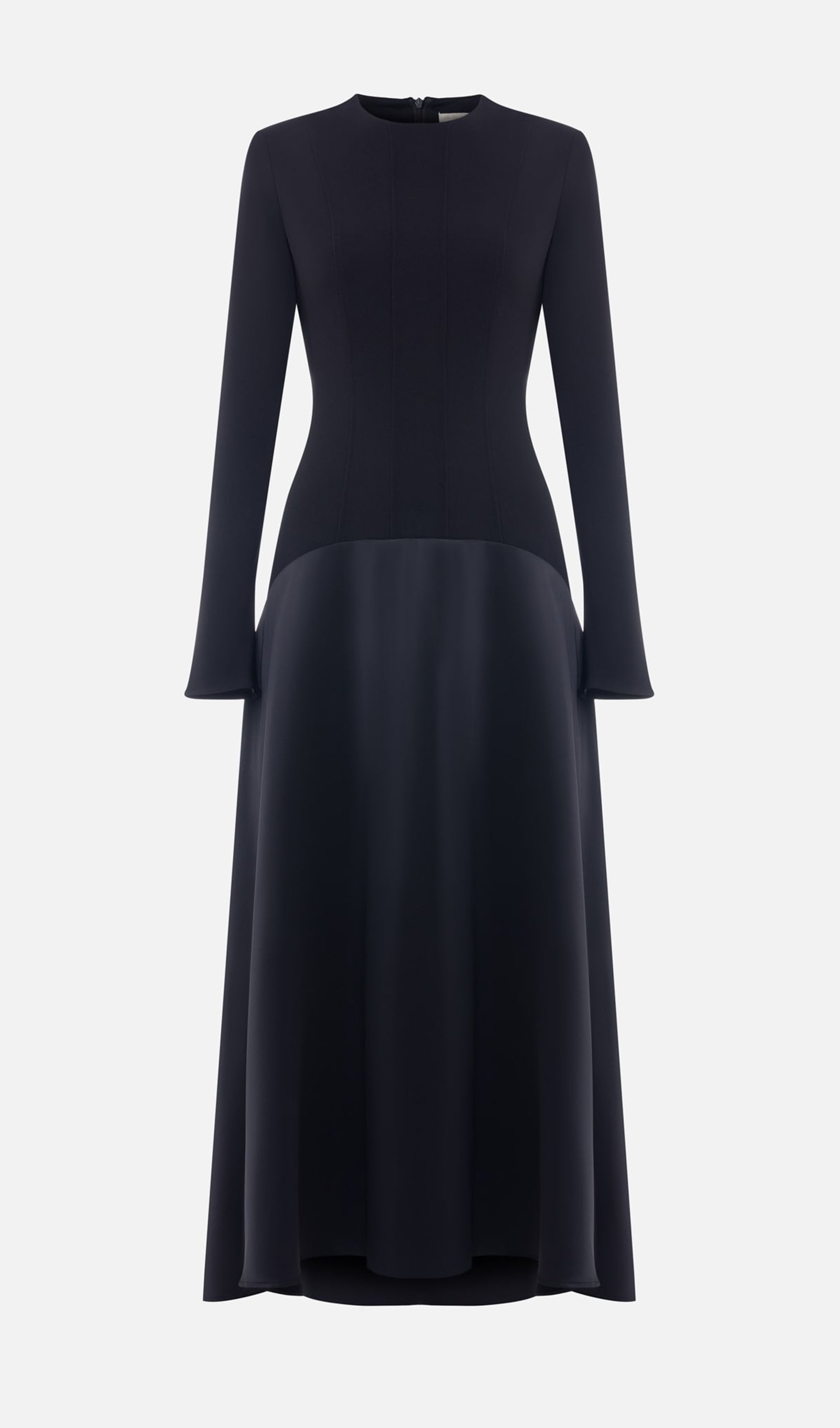 Knitted Satin Maxi Dress