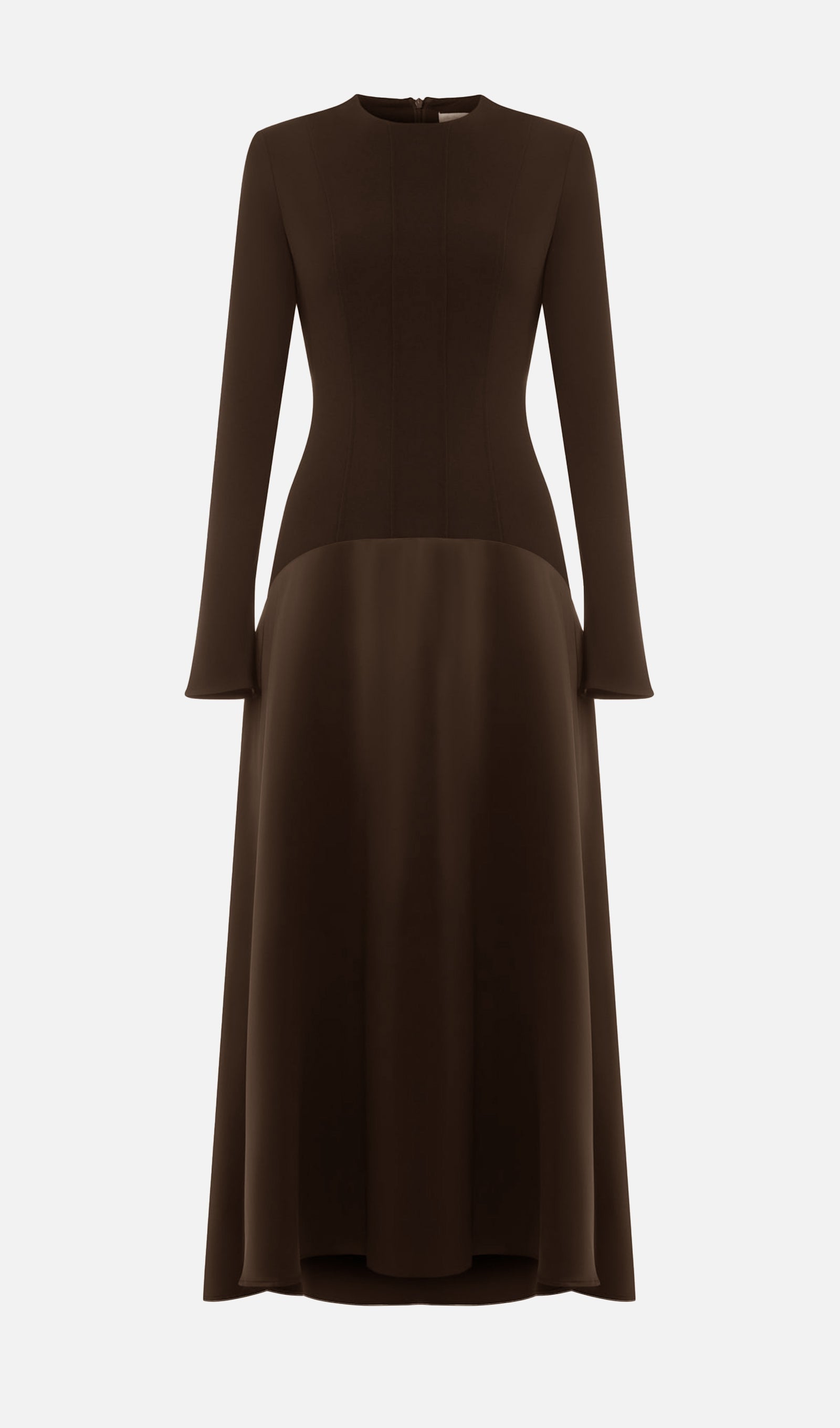 Knitted Satin Maxi Dress