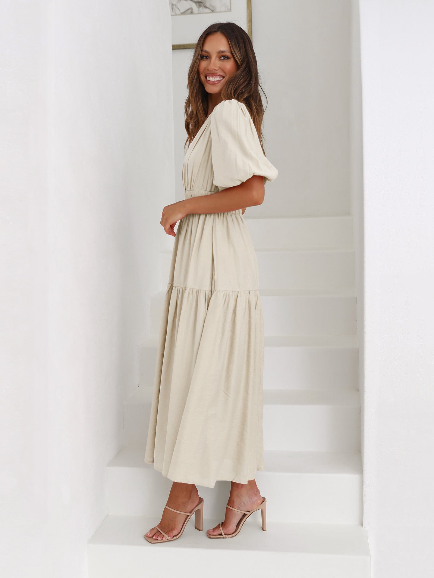 Enessa | Classic Puff Sleeve Dress