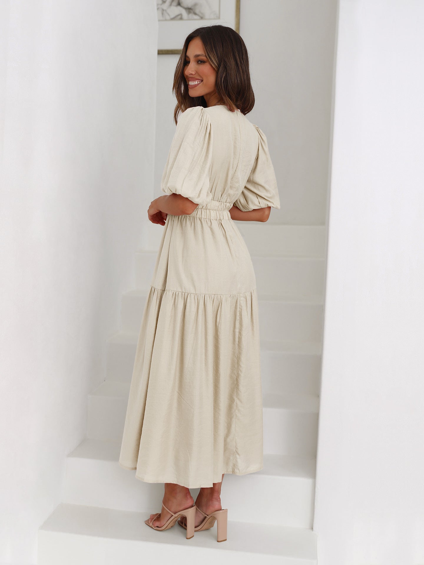 Enessa | Classic Puff Sleeve Dress