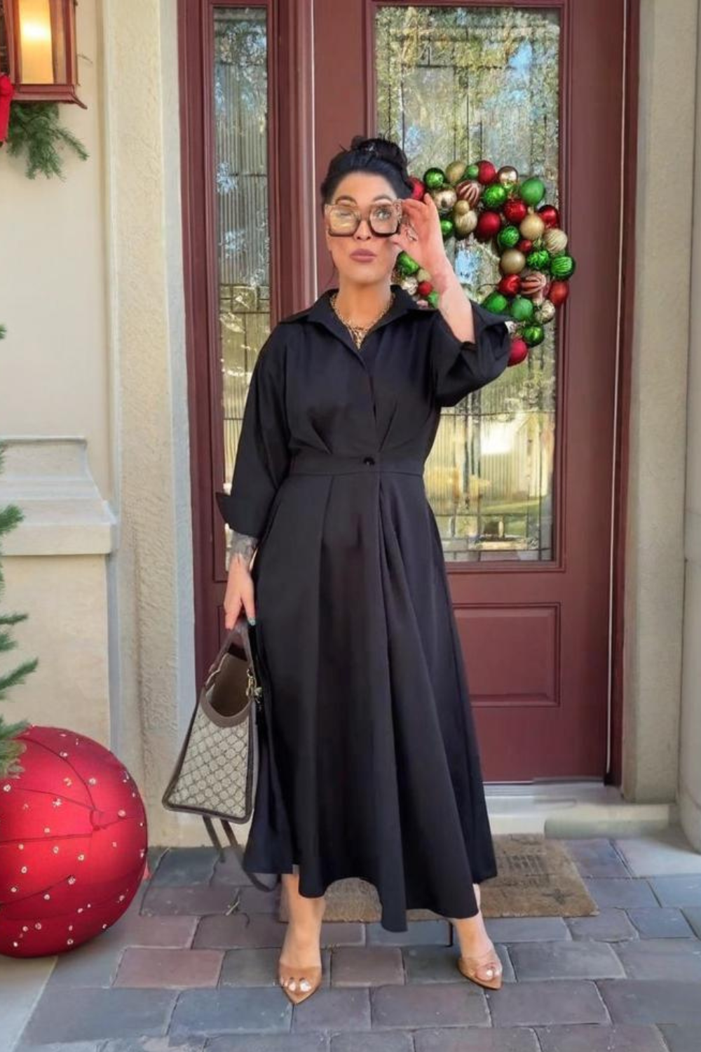 Elkiea | Luxe Wrap Maxi Dress