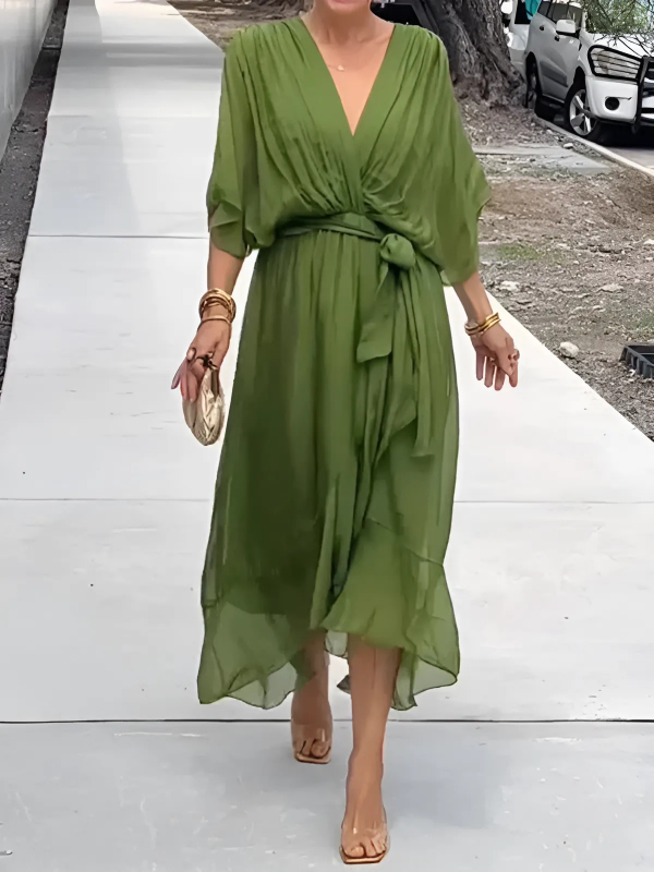Serafine | Flowy V-Neck Maxi Dress