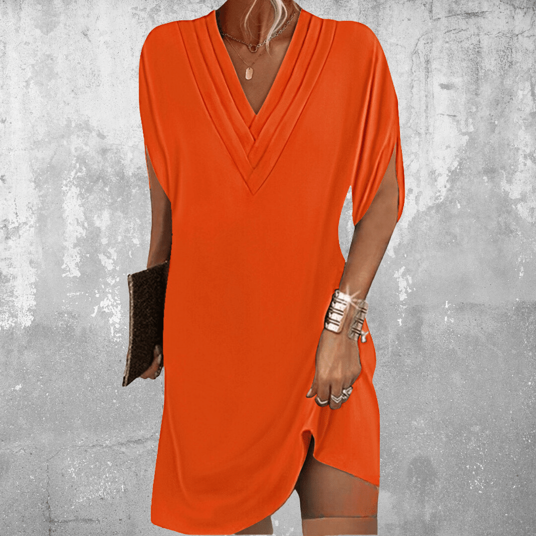 Amelita | Elegant V-Neck Casual Dress