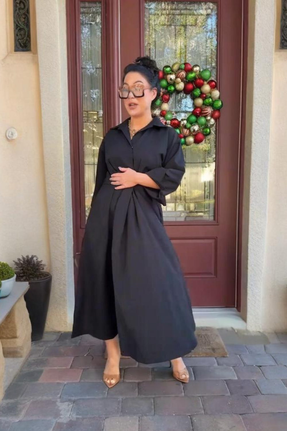 Elkiea | Luxe Wrap Maxi Dress
