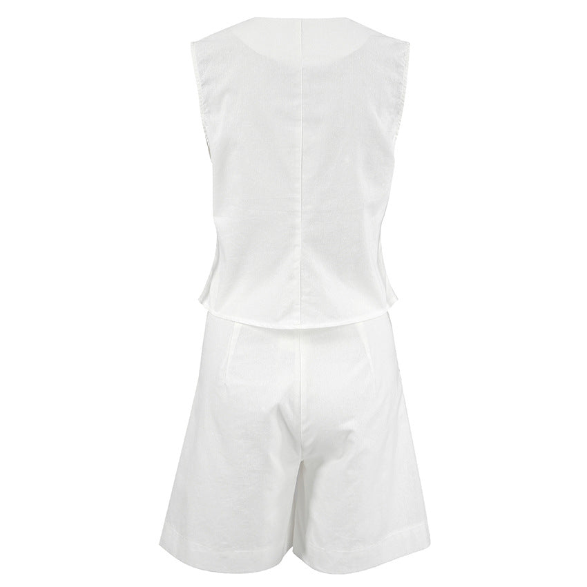 Azelia | Luxe Tailored Vest & Shorts Set