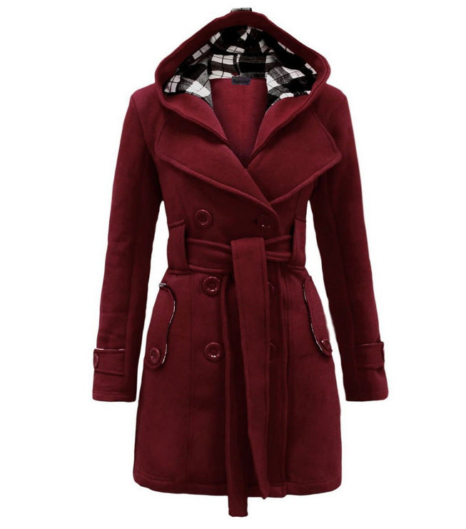 Celina | Hooded Pea Coat