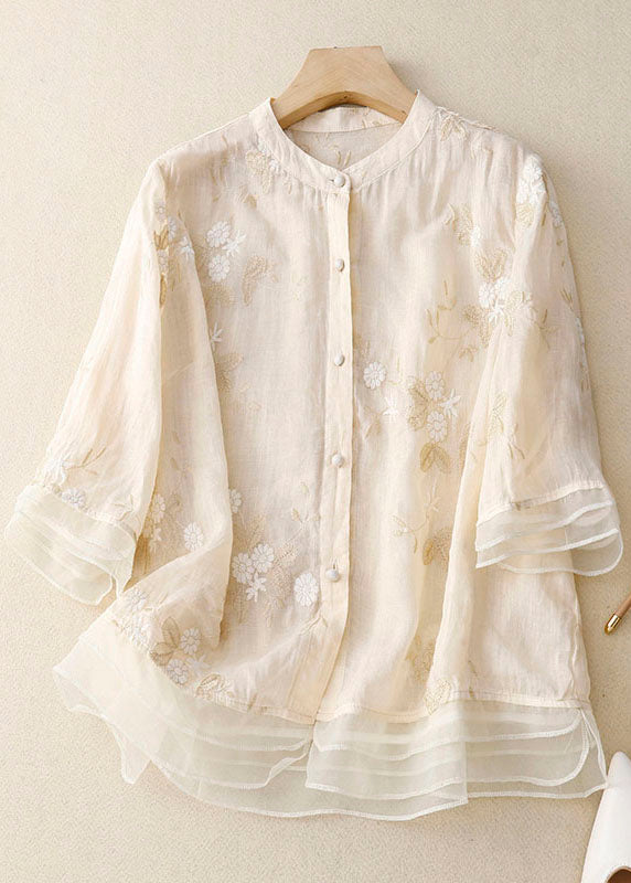 Elisette | Classic Embroidered Blouse