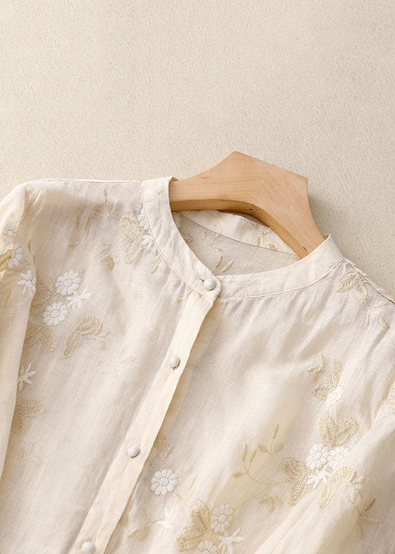 Elisette | Classic Embroidered Blouse