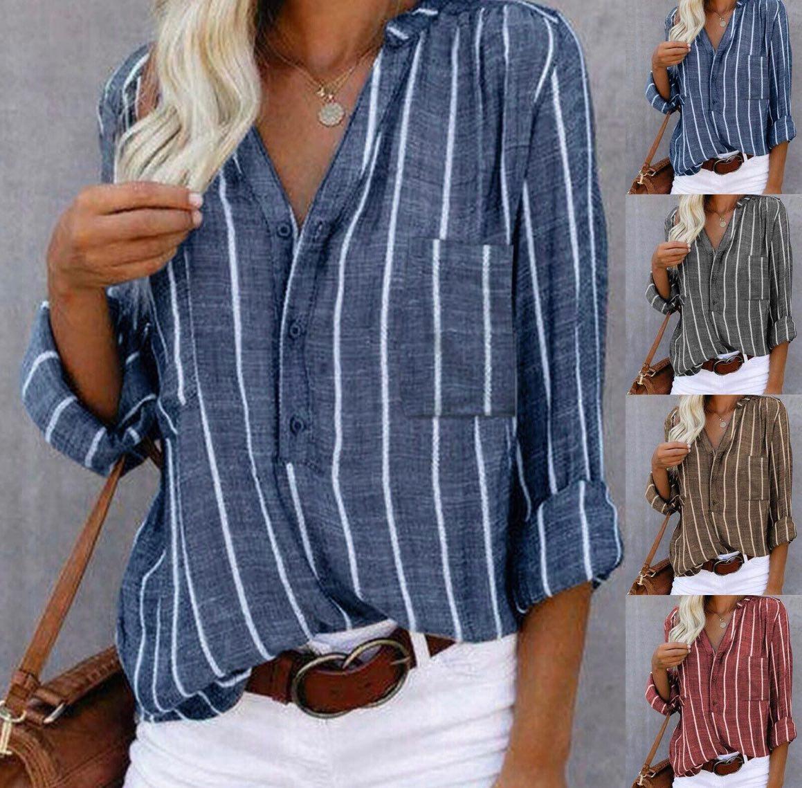 Giavanna | Classic Striped Button-Up