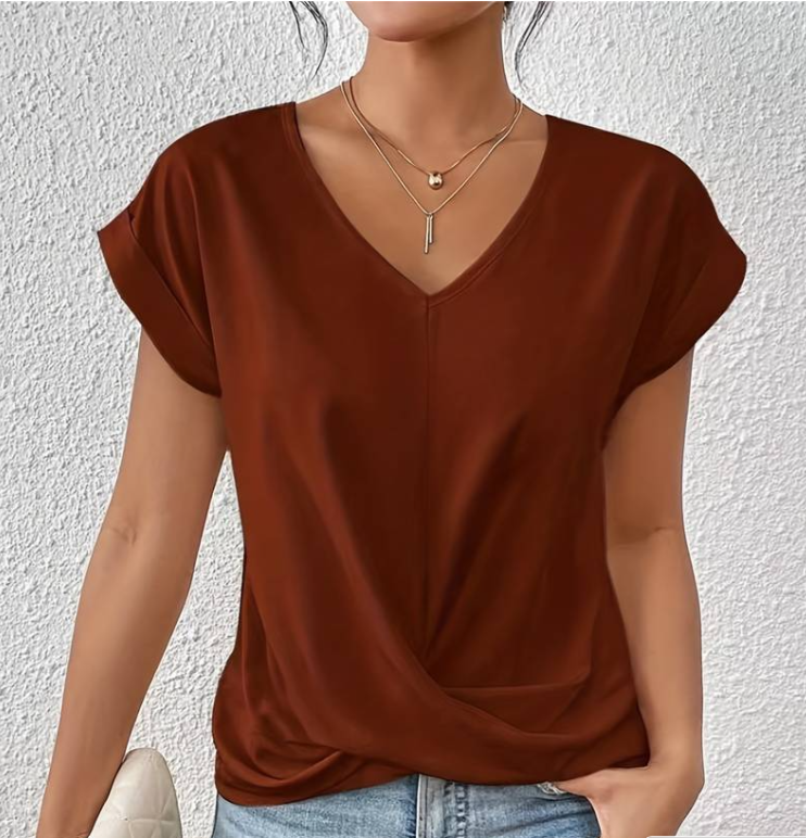 Luniva | Casual V-Neck Top ( Almost Sold Out)