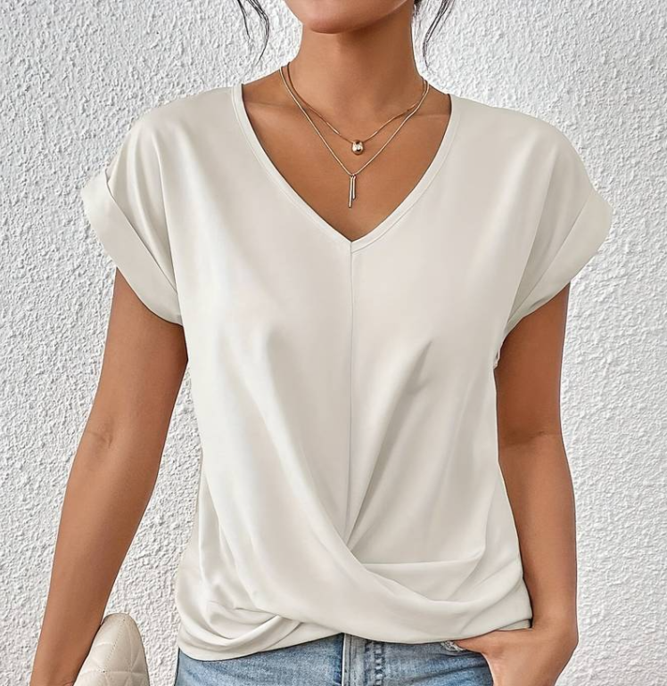 Luniva | Casual V-Neck Top ( Almost Sold Out)