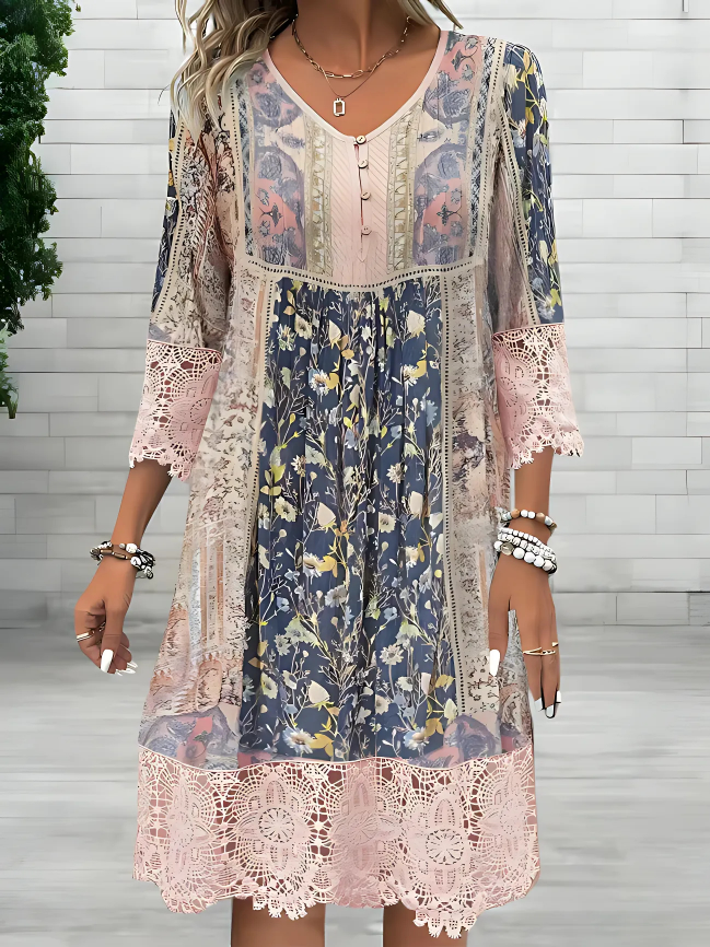 Lunaris | Luxe Bohemian Flowy Dress (Almost sold out )