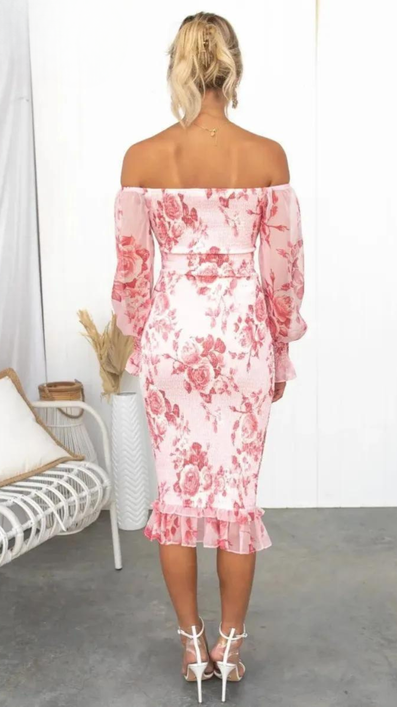 Kalila | Luxe Silhouette Midi Dress ( Almost sold out )