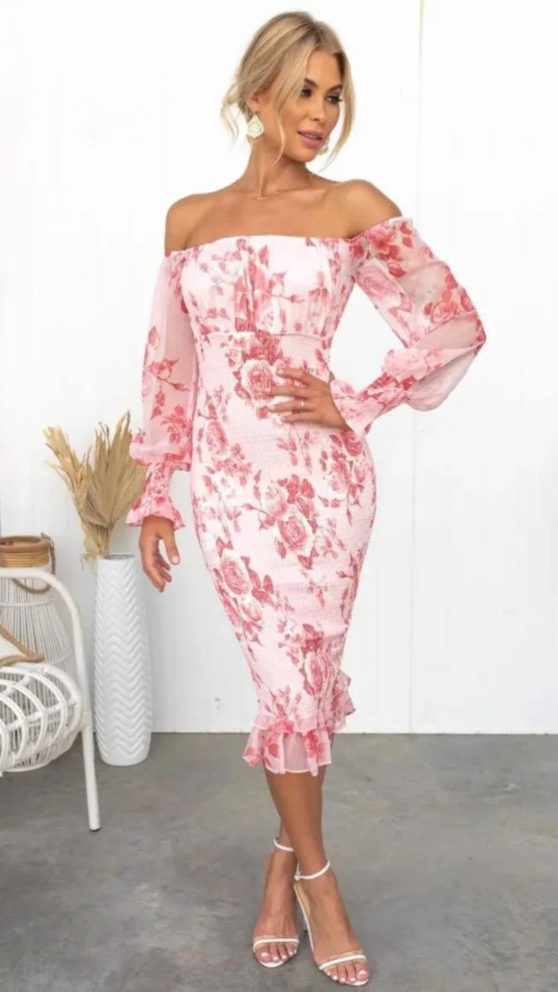 Kalila | Luxe Silhouette Midi Dress ( Almost sold out )