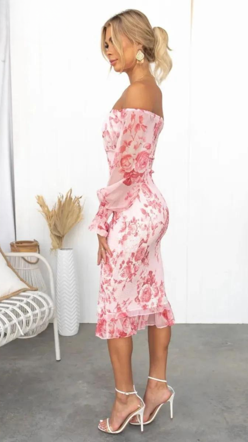 Kalila | Luxe Silhouette Midi Dress ( Almost sold out )