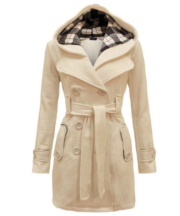 Celina | Hooded Pea Coat