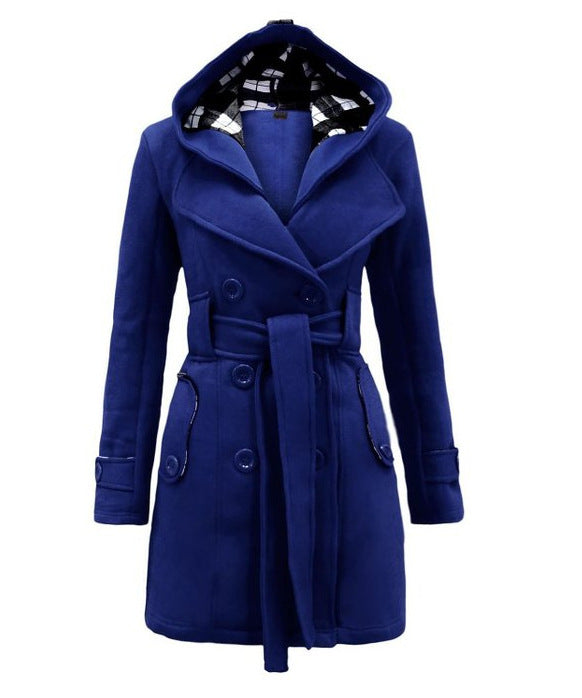 Celina | Hooded Pea Coat