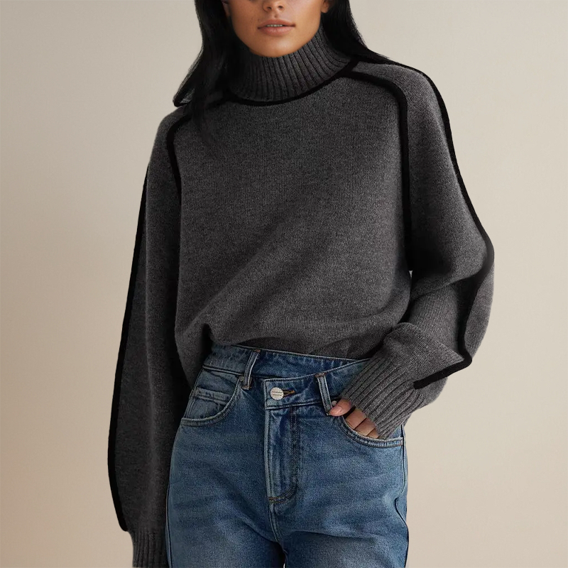 Amedea | Luxe Ribbed Turtleneck Sweater