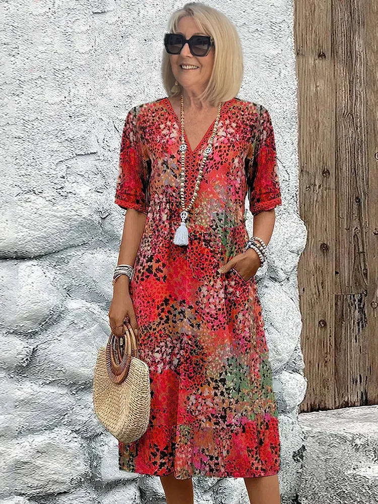 Chantelle | Vibrant Midi Dress ( Almost sold out )