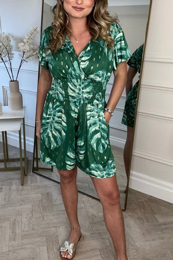 Amira |  Botanical Breeze Romper  ( Almost sold out )