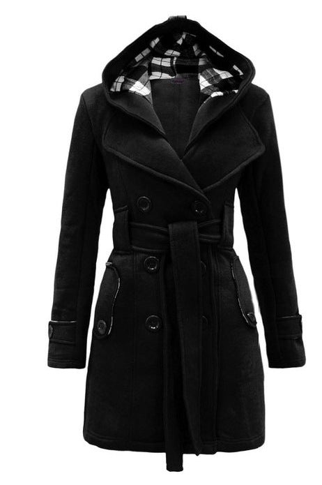 Celina | Hooded Pea Coat