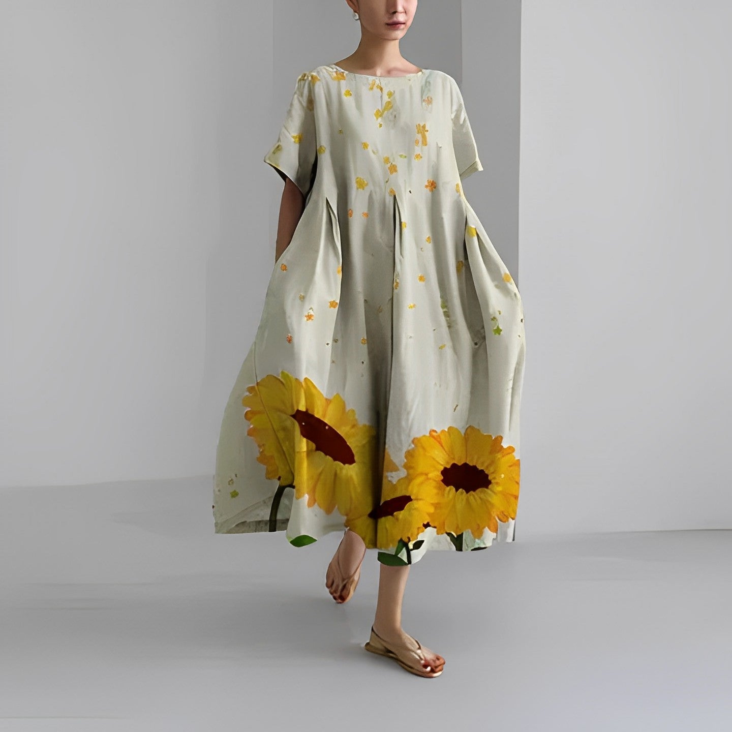 Nalia | Boho Floral Maxi Dress
