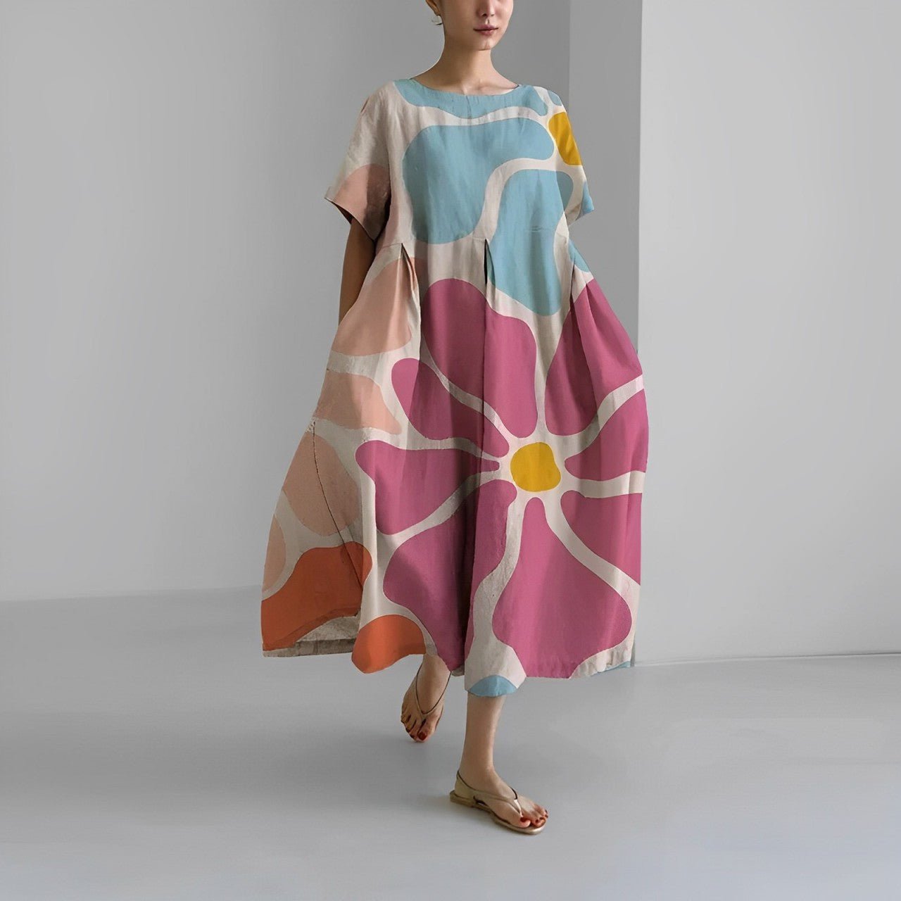 Nalia | Boho Floral Maxi Dress