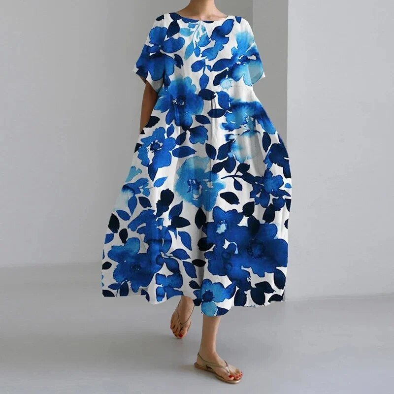 Nalia | Boho Floral Maxi Dress