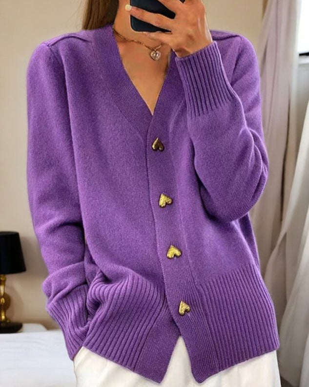 Adelina | | Luxe Buttoned Cardigan